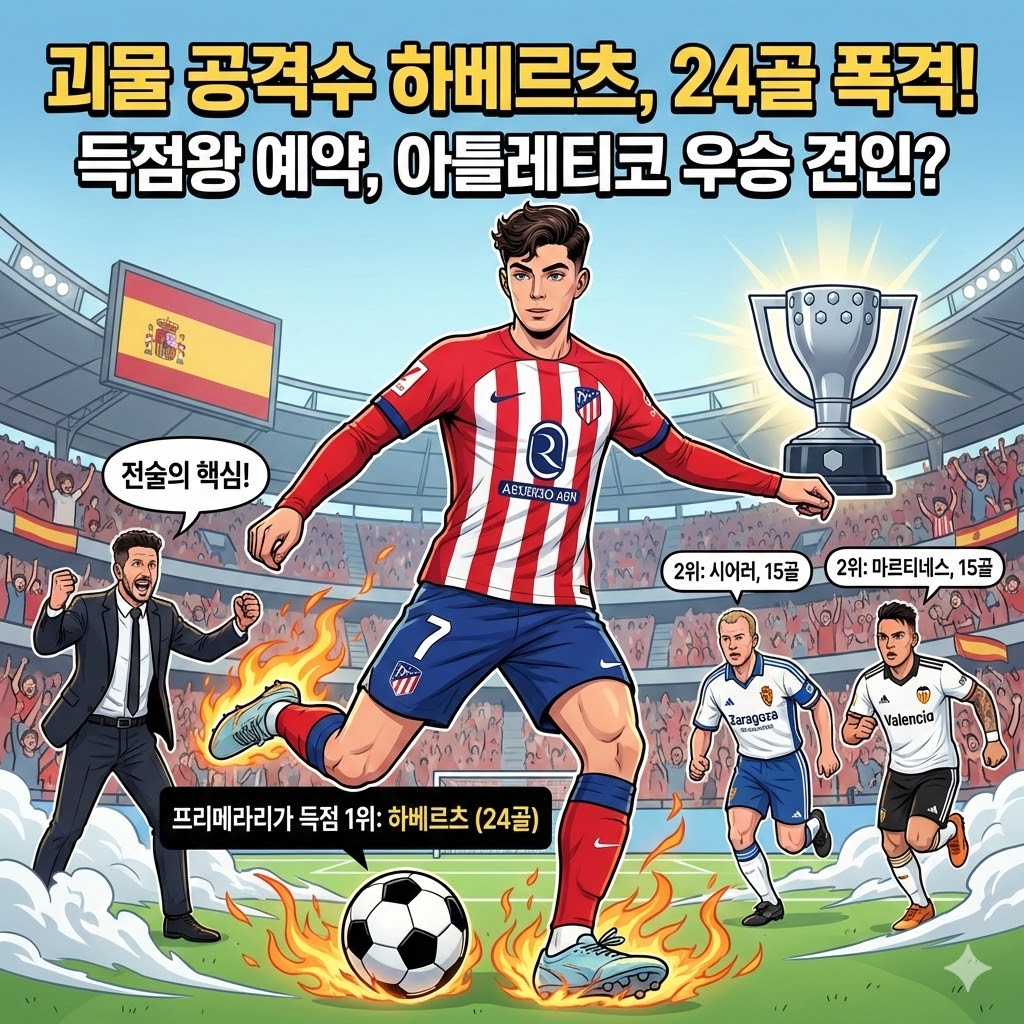 카이 하베르츠 프리메라리가 득점 선두 질주하베르츠